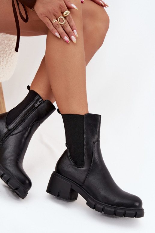 Bottes pour femmes Klocke Eko Peau couleur noire Kyra Bottes pour femmes Klocke Eko Peau couleur noire Kyra