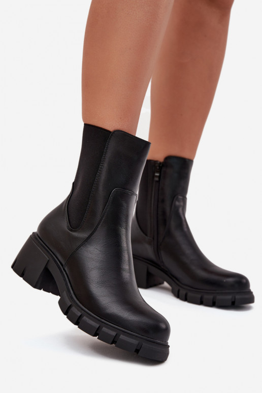 Bottes pour femmes Klocke Eko Peau couleur noire Kyra Bottes pour femmes Klocke Eko Peau couleur noire Kyra