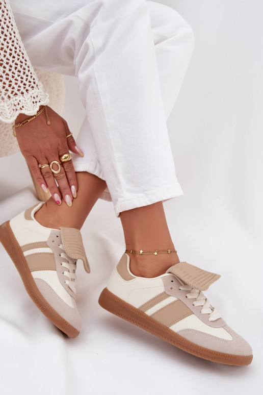 Faible Chaussures modèle baskets FémininDANSyÀiniętym Językiem beige Ardira