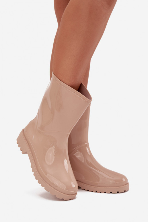 Bottes en caoutchouc Féminin beige Elvara