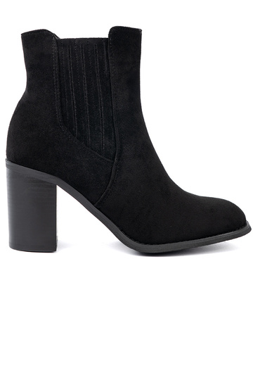 en daim bottes couleur noire 2
