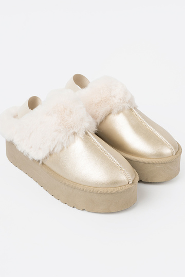 couleur dorée chaussures a'la Bottes de neige z couleur blanchem manteau