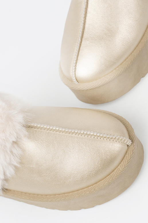 couleur dorée chaussures a'la Bottes de neige z couleur blanchem manteau