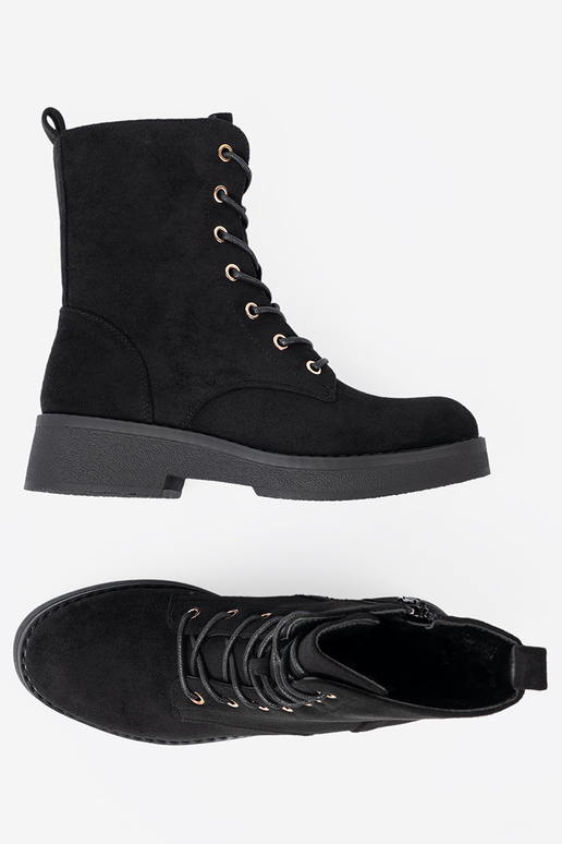 Pratique bottes d équitation hautes À kolorze couleur noirem sur une semelle plate