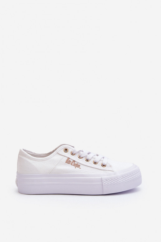 Chaussures plateforme pour femmes Lee Cooper LCW-24-31-2725 blanc