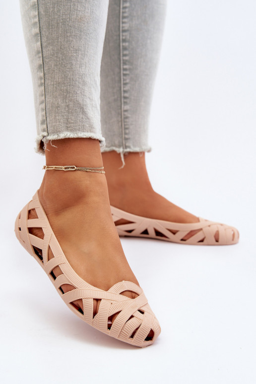 Ballerines En Caoutchouc Nude Salam