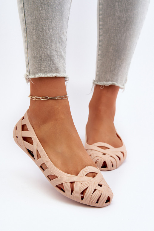 Ballerines En Caoutchouc Nude Salam