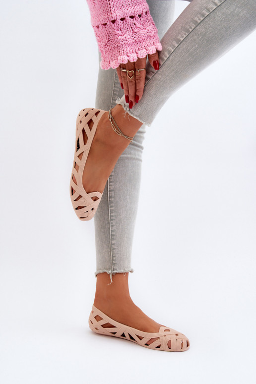Ballerines En Caoutchouc Nude Salam