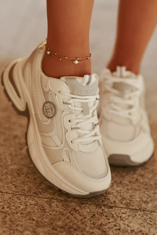 Chaussures modèle baskets Féminin Big Star RR274A191 couleur blanche