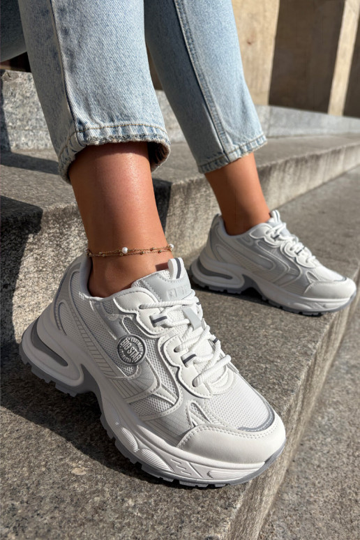 Chaussures modèle baskets Féminin Big Star RR274A191 couleur blanche