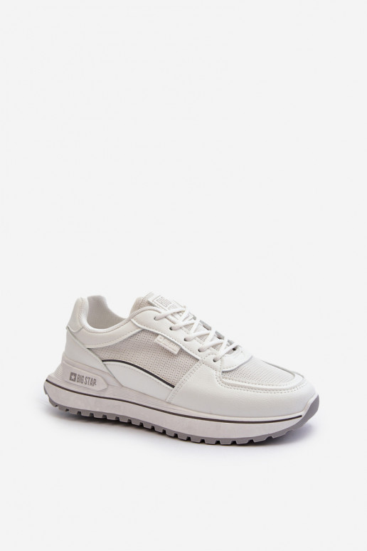 Chaussures modèle baskets Féminin Big Star NN274A089 couleur blanche