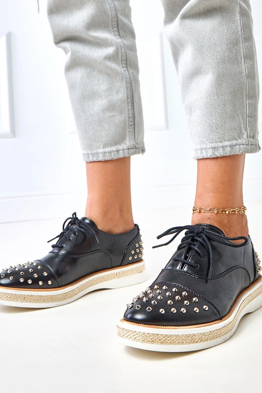 Bottines noires pour femmes avec...