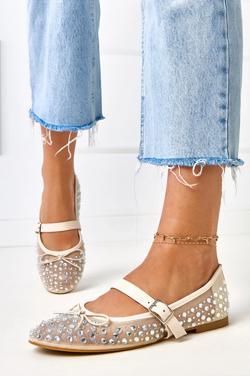 Ballerines beiges en mesh... 2