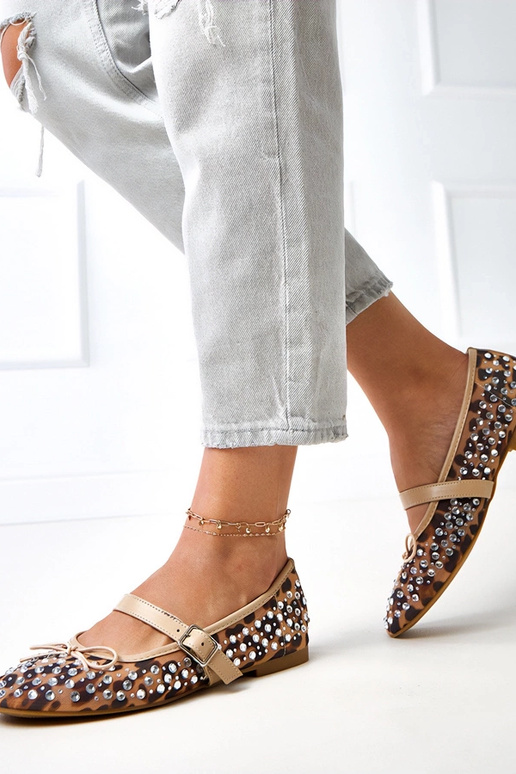 Ballerines en mesh à motif léopard...