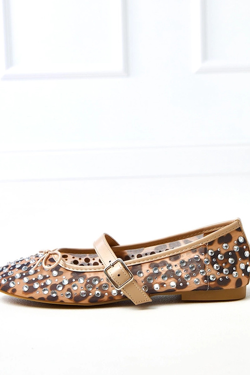 Ballerines en mesh à motif léopard...