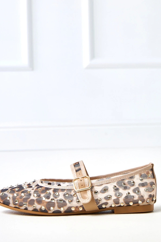 Ballerines en mesh à motif léopard...