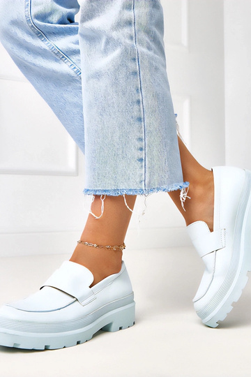 Mocassins bleus en simili... 2