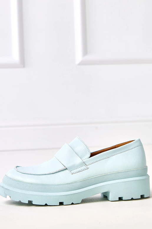 Mocassins bleus en simili cuir Seraphin