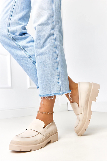 Mocassins sable en simili...