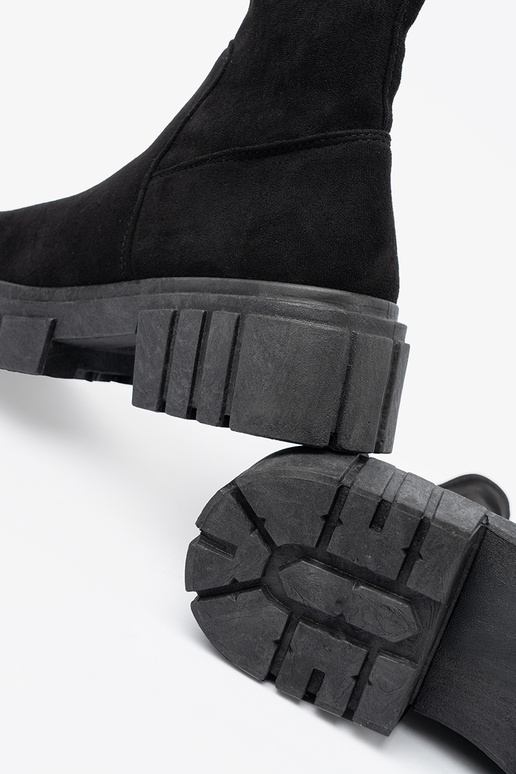 Bottes en daim noires pour femmes