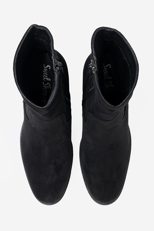 couleur noire chaussures sur des talons hauts o klasycznym kroju