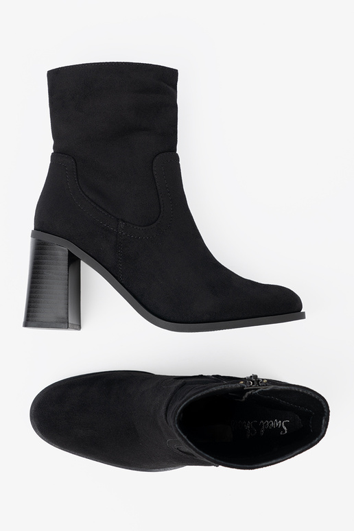 couleur noire chaussures sur des talons hauts o klasycznym kroju