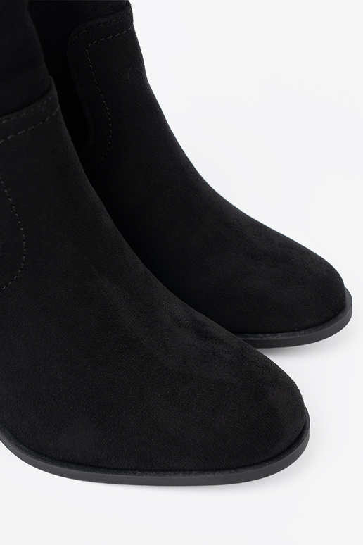 couleur noire chaussures sur des talons hauts o klasycznym kroju