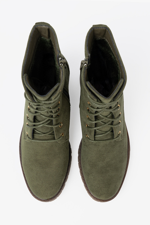 couleur verte Chaussures de femme lacé couleur verte Chaussures de femme lacé