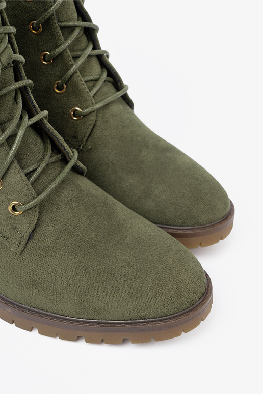 couleur verte Chaussures de femme lacé couleur verte Chaussures de femme lacé