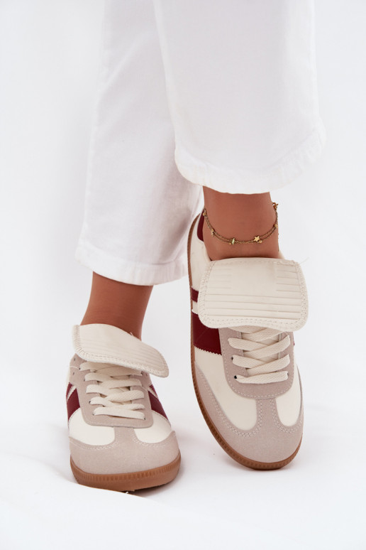 Faible Chaussures modèle baskets FémininDANSyÀiniętym Językiem Bourgogne Ardira