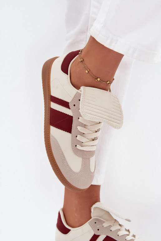 Faible Chaussures modèle baskets FémininDANSyÀiniętym Językiem Bourgogne Ardira