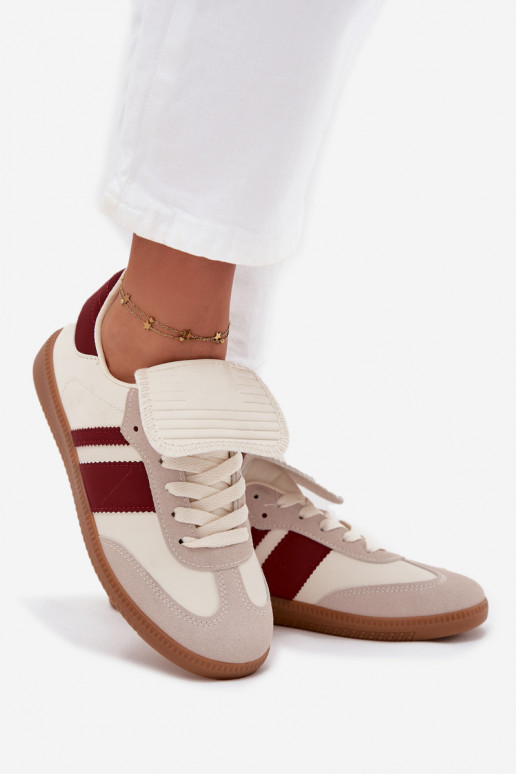 Faible Chaussures modèle baskets FémininDANSyÀiniętym Językiem Bourgogne Ardira