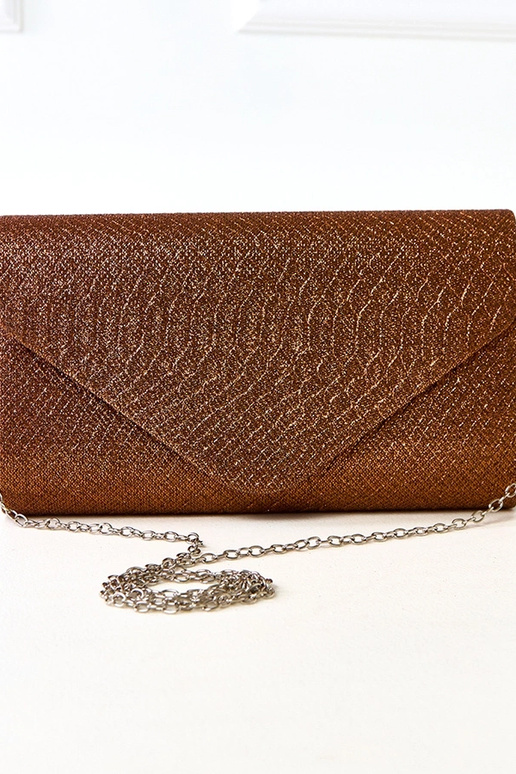 Petit sac en forme d'enveloppe marron...