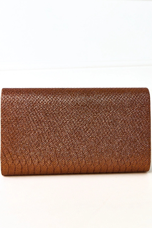 Petit sac en forme d'enveloppe marron...