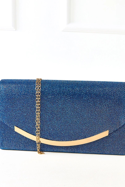 Petit sac en forme d'enveloppe bleu...