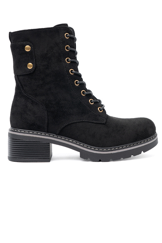 couleur noire lacé bottes d équitation hautes z grubą podeszÀą