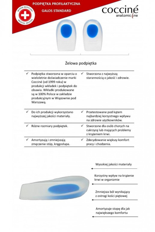 COCCINE GALOS Chaussettes à talons Activé OstrogiŻelu