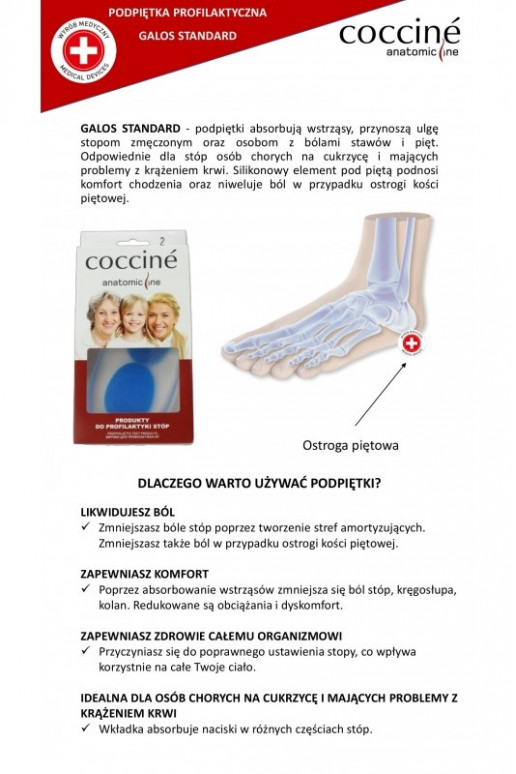 COCCINE GALOS Chaussettes à talons Activé OstrogiŻelu