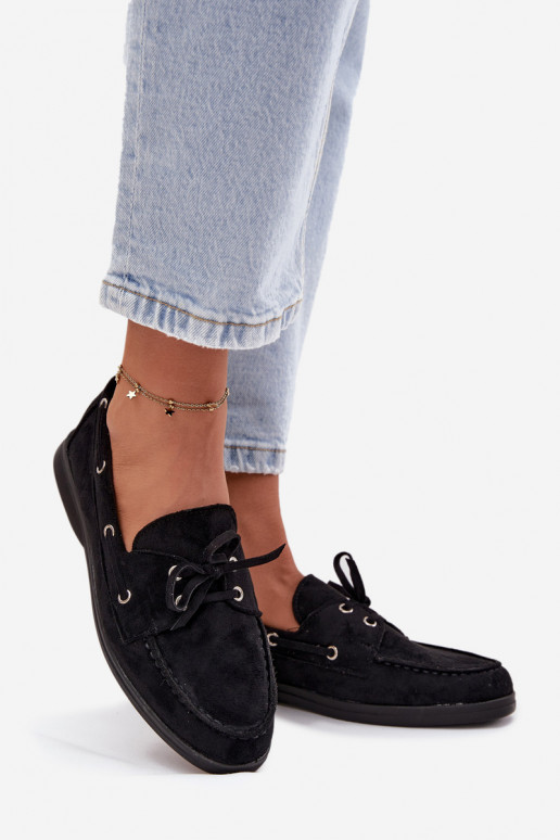 chaussures mocassins pour femmes avec des détails élégants couleur noire Calivra