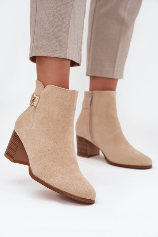 réchauffer Bottes pour femmes Ze couleur doréem Detalem beige Renora