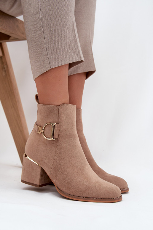 réchauffer Bottes pour femmes Ze couleur doréemi Elementami beige Ambrine