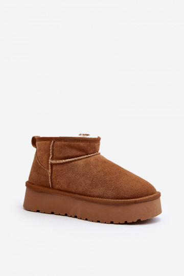 Bottes en daim chaudes pour la neige, couleur marron, Nucca 2