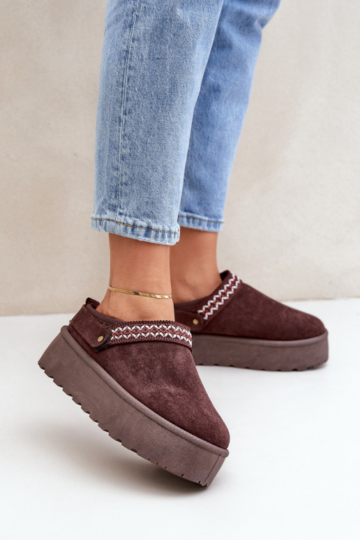 Bottes de neige Avec des décorations Haftem CzekoladoÀe Selithria