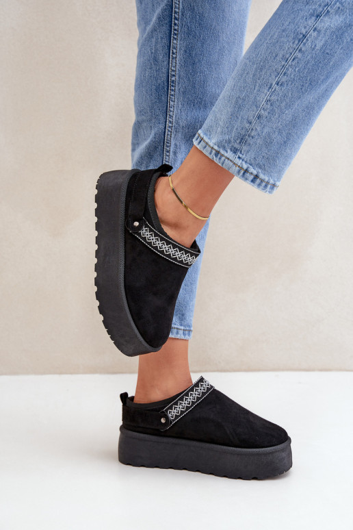 Bottes de neige Avec des décorations Haftem couleur noire Selithria