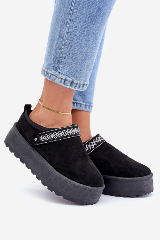 Bottes de neige Avec des décorations Haftem couleur noire Selithria