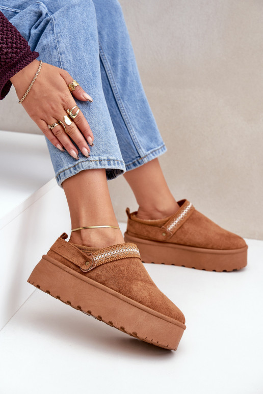 Bottes de neige Avec des décorations Haftem marron Selithria