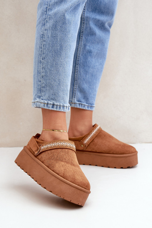 Bottes de neige Avec des décorations Haftem marron Selithria