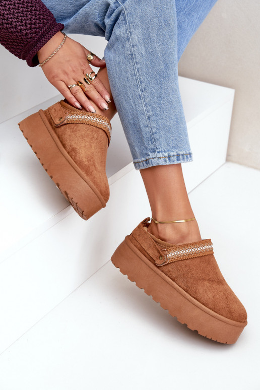 Bottes de neige Avec des décorations Haftem marron Selithria