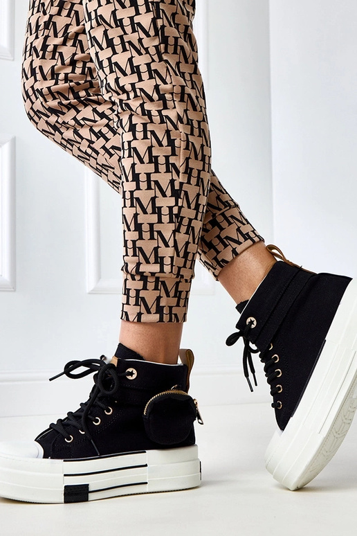 Baskets montantes noires avec... Baskets montantes noires avec...