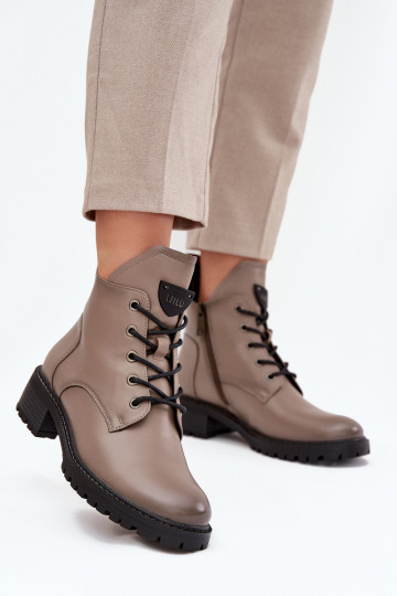Bottines femme doublées Klocke Vinceza 58609, couleur grise 2